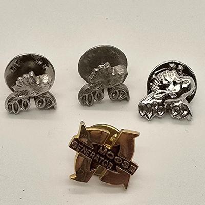 LOT 152jewelry: Elk's Lodge Lapel Pins and Lodge Coin