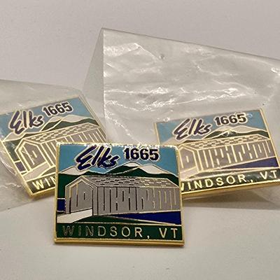 LOT 152jewelry: Elk's Lodge Lapel Pins and Lodge Coin