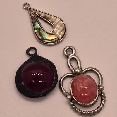 LOT 153jewelry: Various Themed Pendants with Pearl Brooches and Whistle