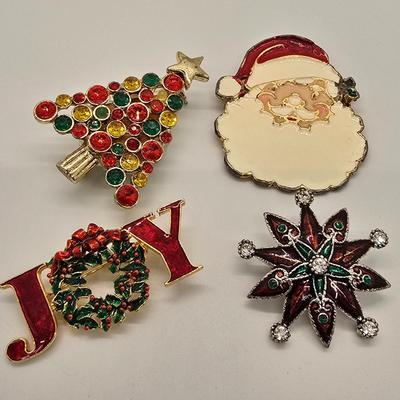 LOT 154jewelry: Religious Pendants, Pins and Holiday Themed Pins, Button Covers