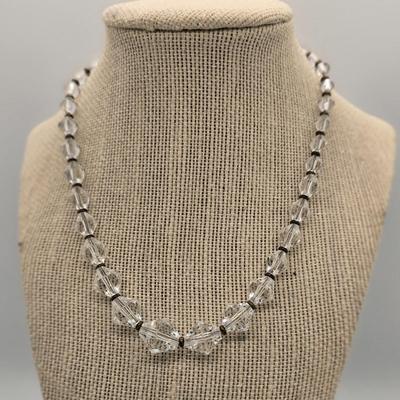 LOT 156jewelry: 16"-20" AB Crystal Beaded Necklaces and Earrings