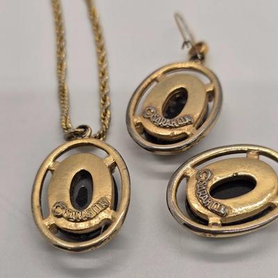 LOT 158jewelry: US Dime Necklace and Earrings, Enamel Flower Pendant and Earrings, Assorted Earrings