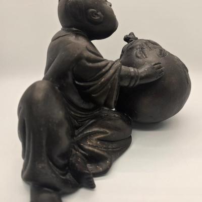 LOT 162: Resin Laughing Buddha Statues