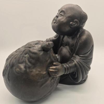 LOT 162: Resin Laughing Buddha Statues