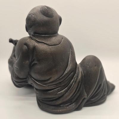 LOT 162: Resin Laughing Buddha Statues