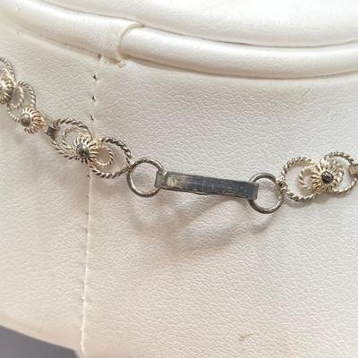 LOT 196: Pair of Sterling Chains - Twisted and Link Styles