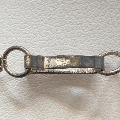LOT 196: Pair of Sterling Chains - Twisted and Link Styles