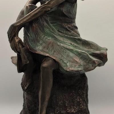 LOT 197: Genesis Fine Arts Of Ireland Cold Cast Bronze Statue