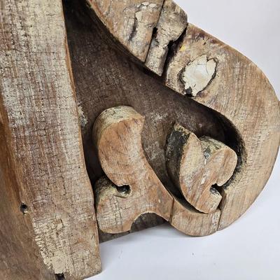 LOT 200: Architectural Salvage Wood Corbels