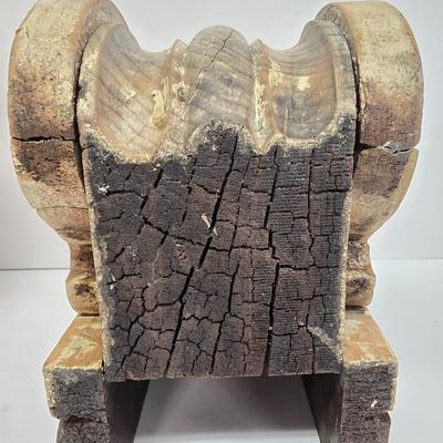 LOT 200: Architectural Salvage Wood Corbels