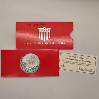 LOT 201: Classic Replica Coins of America, Set of 4