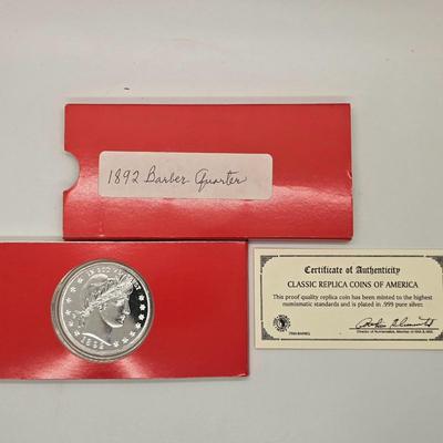 LOT 202: Classic Replica Coins of America, Set of 5