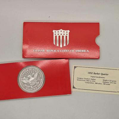 LOT 202: Classic Replica Coins of America, Set of 5