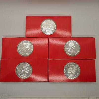 LOT 202: Classic Replica Coins of America, Set of 5