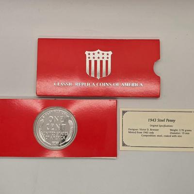 LOT 202: Classic Replica Coins of America, Set of 5