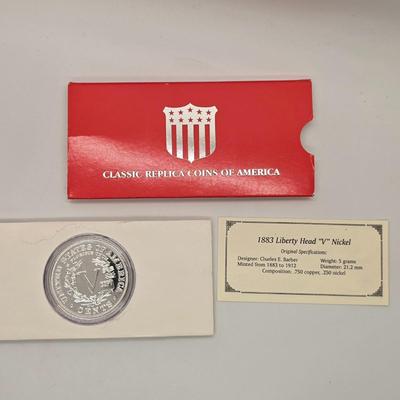 LOT 203: Classic Replica Coins of America, Set of 4