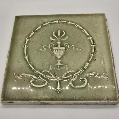 LOT 206: 14 Architectural Salvage Glazed Ceramic Wall Tiles