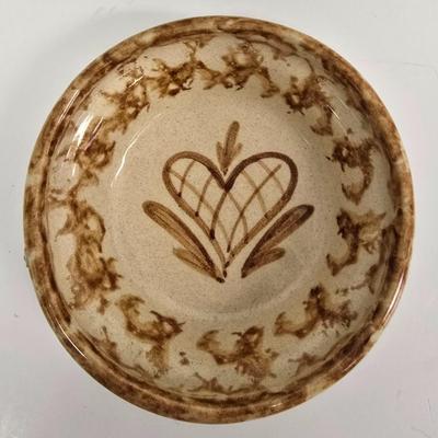 LOT 209: Slovenian Painted Beehive Front with Architectural Salvage Tiles, Hand Painted Ceramic Bowl and Home Decor