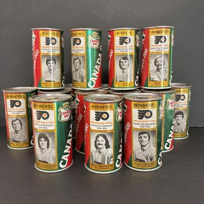 LOT 218: Canada Dry Philadelphia Flyers Stanley Cup Banks
