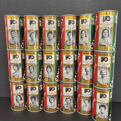 LOT 219: Canada Dry Philadelphia Flyers Stanley Cup Banks