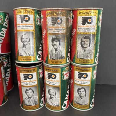 LOT 220: Collection of 26 Canada Dry Philadelphia Flyers Stanley Cup