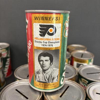 LOT 220: Collection of 26 Canada Dry Philadelphia Flyers Stanley Cup