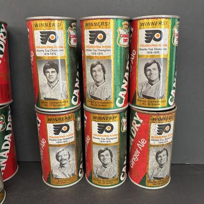 LOT 220: Collection of 26 Canada Dry Philadelphia Flyers Stanley Cup