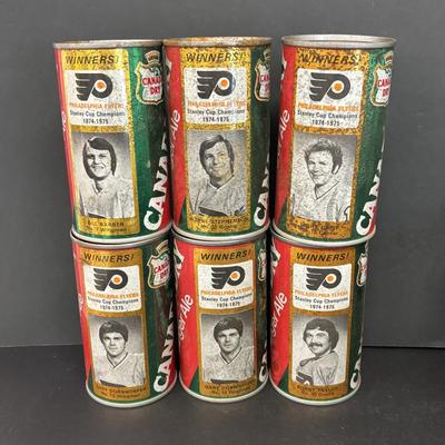 LOT 221: Collection of 26 Canada Dry Philadelphia Flyers Stanley Cup