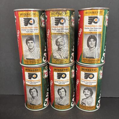 LOT 221: Collection of 26 Canada Dry Philadelphia Flyers Stanley Cup
