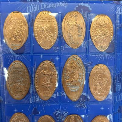 LOT 225: Walt Disney World Pressed Coin Collection - 59 coins