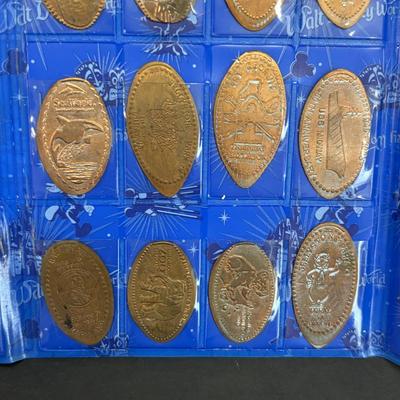 LOT 225: Walt Disney World Pressed Coin Collection - 59 coins