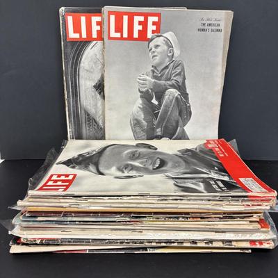 LOT 227: Vintage Life Magazines