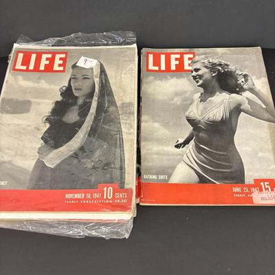 LOT 227: Vintage Life Magazines