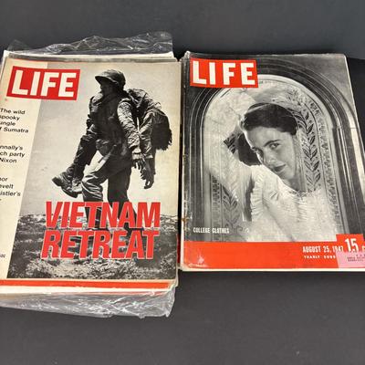 LOT 227: Vintage Life Magazines