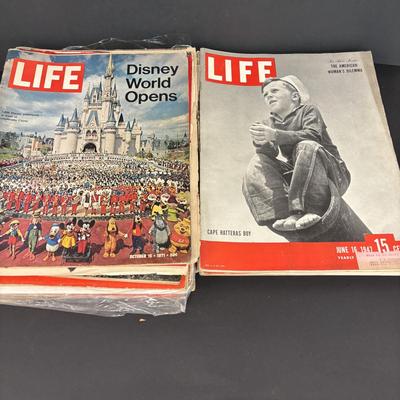 LOT 227: Vintage Life Magazines