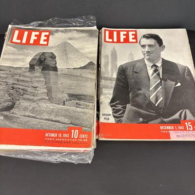 LOT 227: Vintage Life Magazines