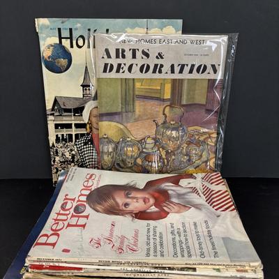 LOT 228: Vintage Magazines: American Home, House Beautiful, Arts & Decoration