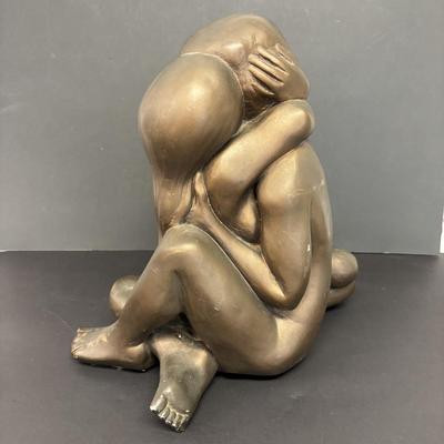 LOT 229: Vintage 1968 Lenardo Artworks Sculpture "Entwined Lovers"