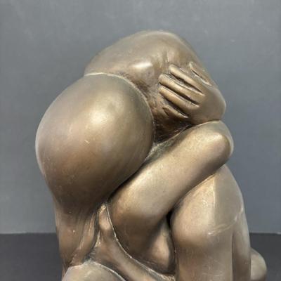 LOT 229: Vintage 1968 Lenardo Artworks Sculpture "Entwined Lovers"