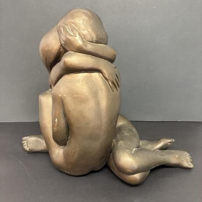 LOT 229: Vintage 1968 Lenardo Artworks Sculpture "Entwined Lovers"