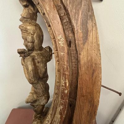LOT 230: Antique Architectural Carved Wood Corbel