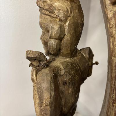 LOT 230: Antique Architectural Carved Wood Corbel