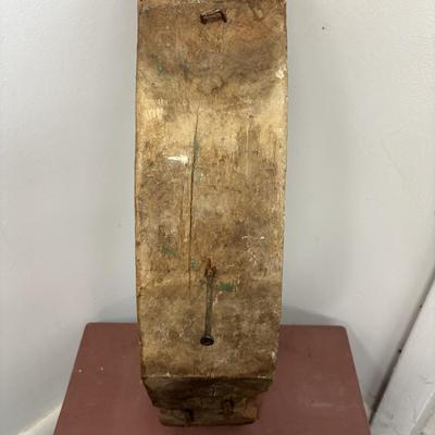 LOT 230: Antique Architectural Carved Wood Corbel