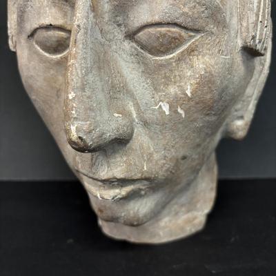 LOT 232: Archaeological Stucco on Ceramic Statuette: "Mayan King of Palenque"