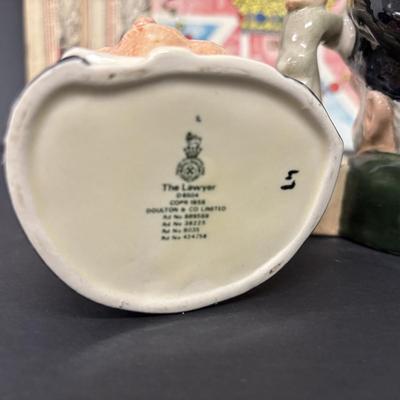 LOT 233: Royal Daulton Tobey Mugs: Tam O'Shanter & The Lawyer along with Vintage Punch Magazines
