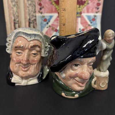 LOT 233: Royal Daulton Tobey Mugs: Tam O'Shanter & The Lawyer along with Vintage Punch Magazines