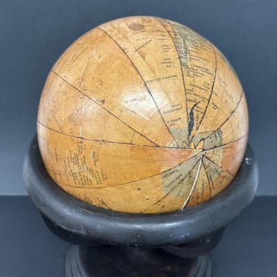 LOT 236: Home Decor: Brass Eagle Wall Lamp, Globe along with Matal Candle Wall Sconces