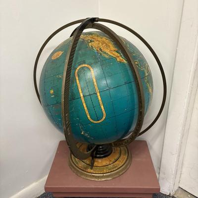 LOT 238: Vintage Cram's 16" Physical & Political Terrestrial Globe