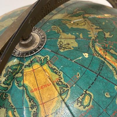 LOT 238: Vintage Cram's 16" Physical & Political Terrestrial Globe
