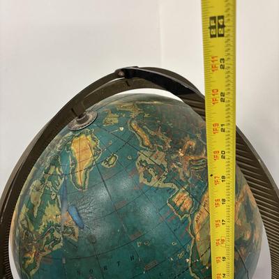 LOT 238: Vintage Cram's 16" Physical & Political Terrestrial Globe